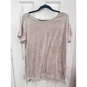 Greens tea Womens Crushed Velvet Taupe Large